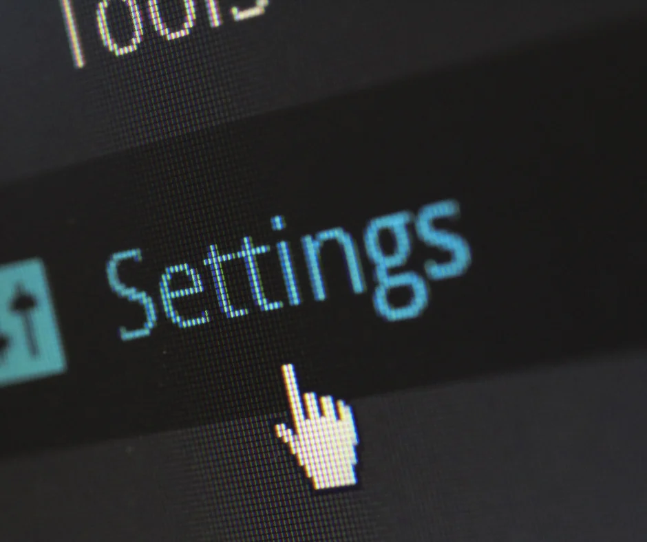 Screenshot of WordPress settings.