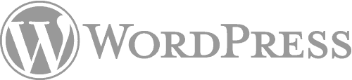 wordpress logo grey